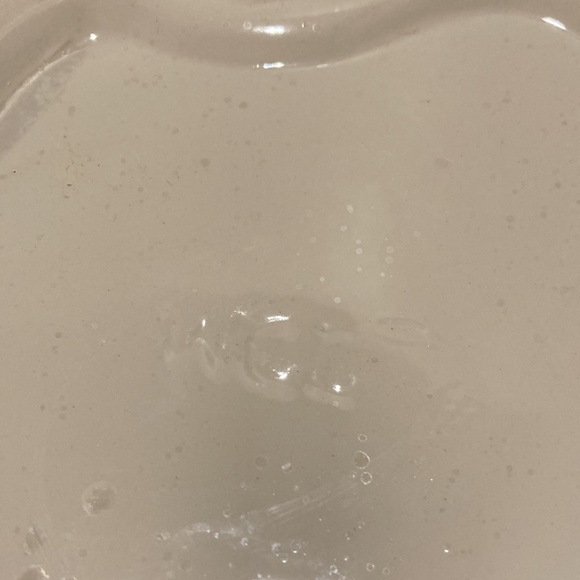 WCL Vtg Iridescent Ceramic Halloween White Ghost Candy Bowl Dish Scalloped Edges - Picture 4 of 16